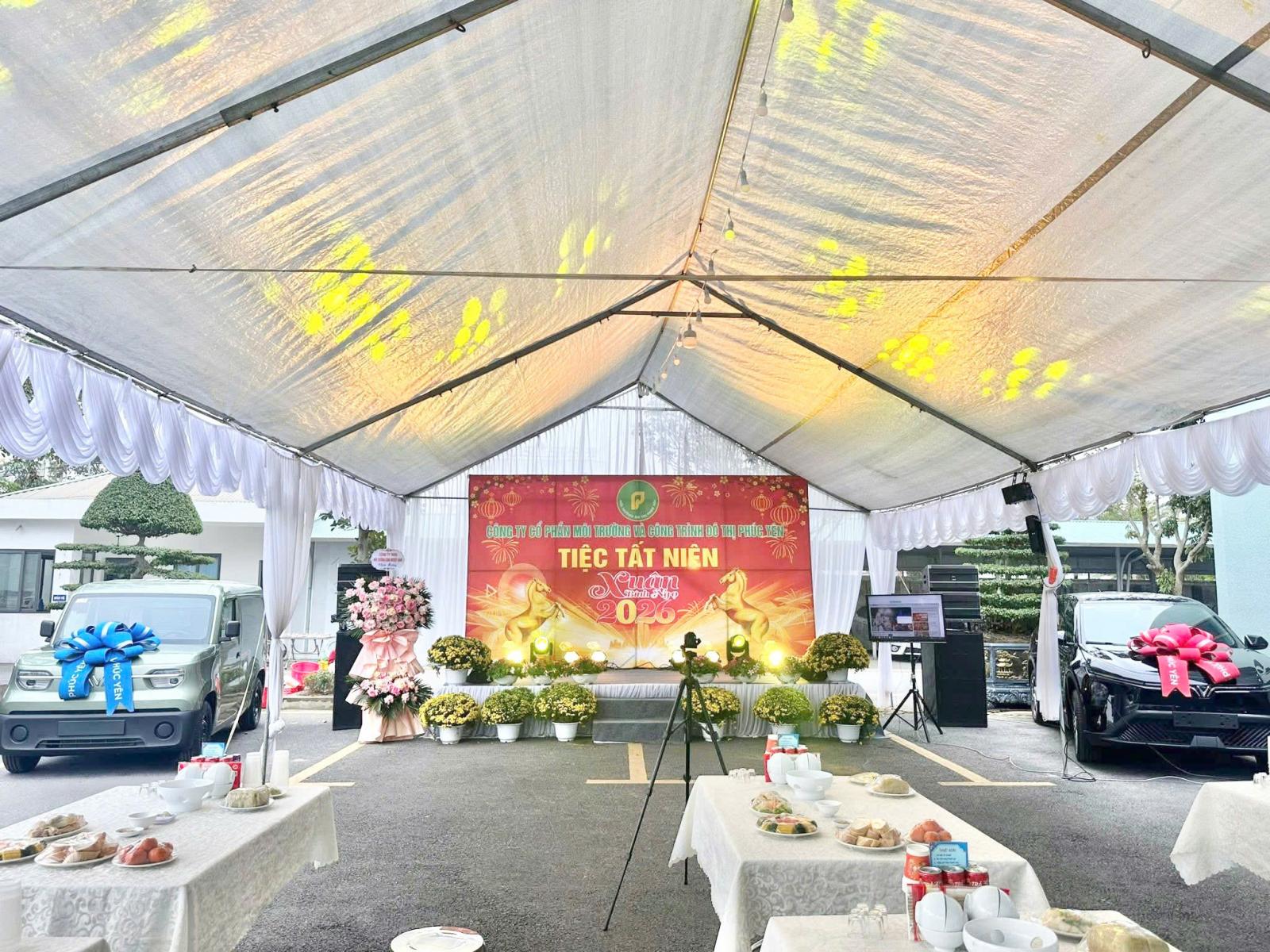 Công ty cổ phần môi trường và công trình đô thị Phúc Yên Tổ chức Tiệc Tất Niên Chào Xuân Bính Ngọ 2026